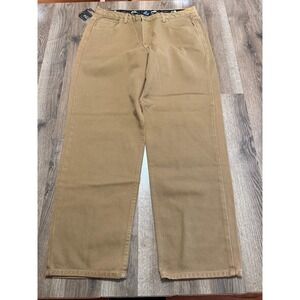 Platini Pants, Men's Size 40x30, Brown, Straight Leg, Flat Front, NWT
